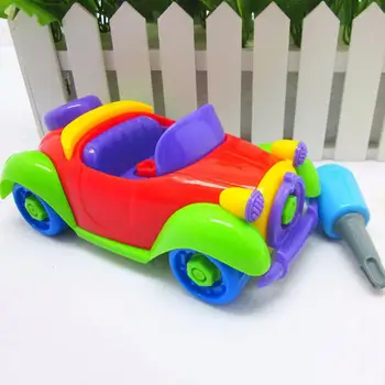 

Mini Colorful Plastic Nut Car Model DIY Disassembly Educational Kids Toy Gift