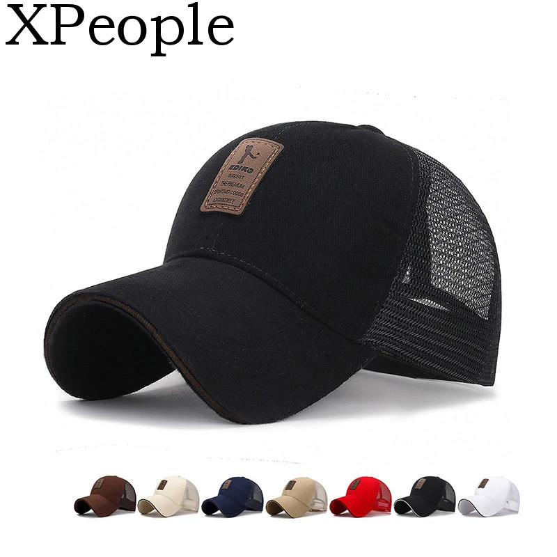 

XPeople Trucker Hat Snapback Mesh Baseball Cap Black Clean Up Adjustable Hat