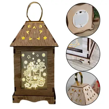 

wooden Christmas decorations hurricane lamp led Lantern furnishing design Festival custom articles lantern C4L2