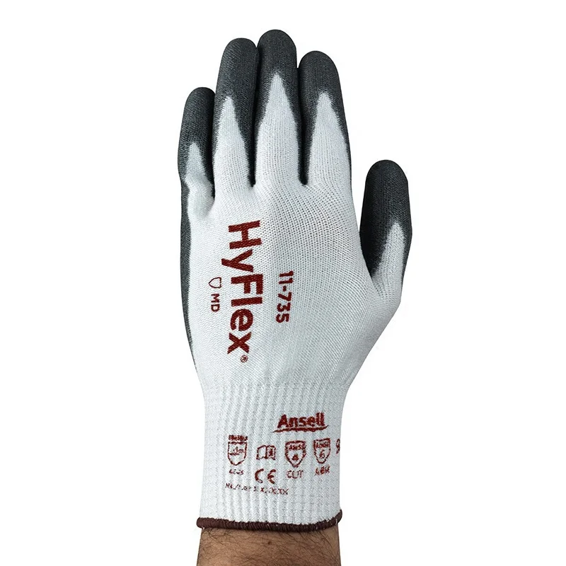 Ansell Hyflex 11-735 컷 5 저항 PU 손바닥 코팅 장갑, 인터셉트, 144 쌍™실 안감 AA007
