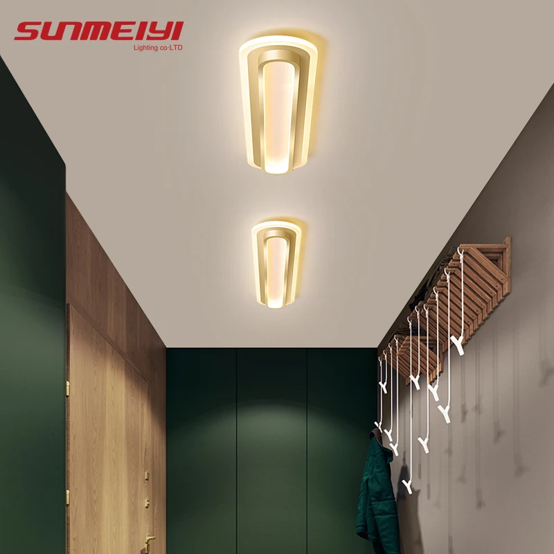 

Modern Led Ceiling Lamps Aluminum Gold Bedroom Light Corridor Lighting Nordic Ceiling Lights For Living room Balcony plafonniers