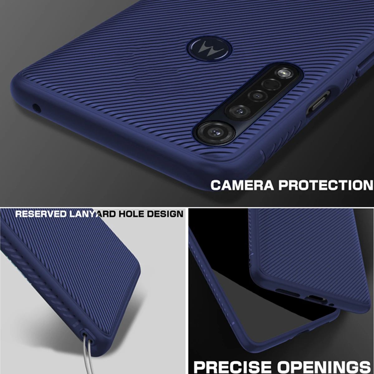 Для Motorola Moto G8 Plus чехол, силиконовый тонкий нескользящий чехол из углеродного волокна, матовый мягкий чехол из ТПУ для Moto G8 Plus G8 Play чехол