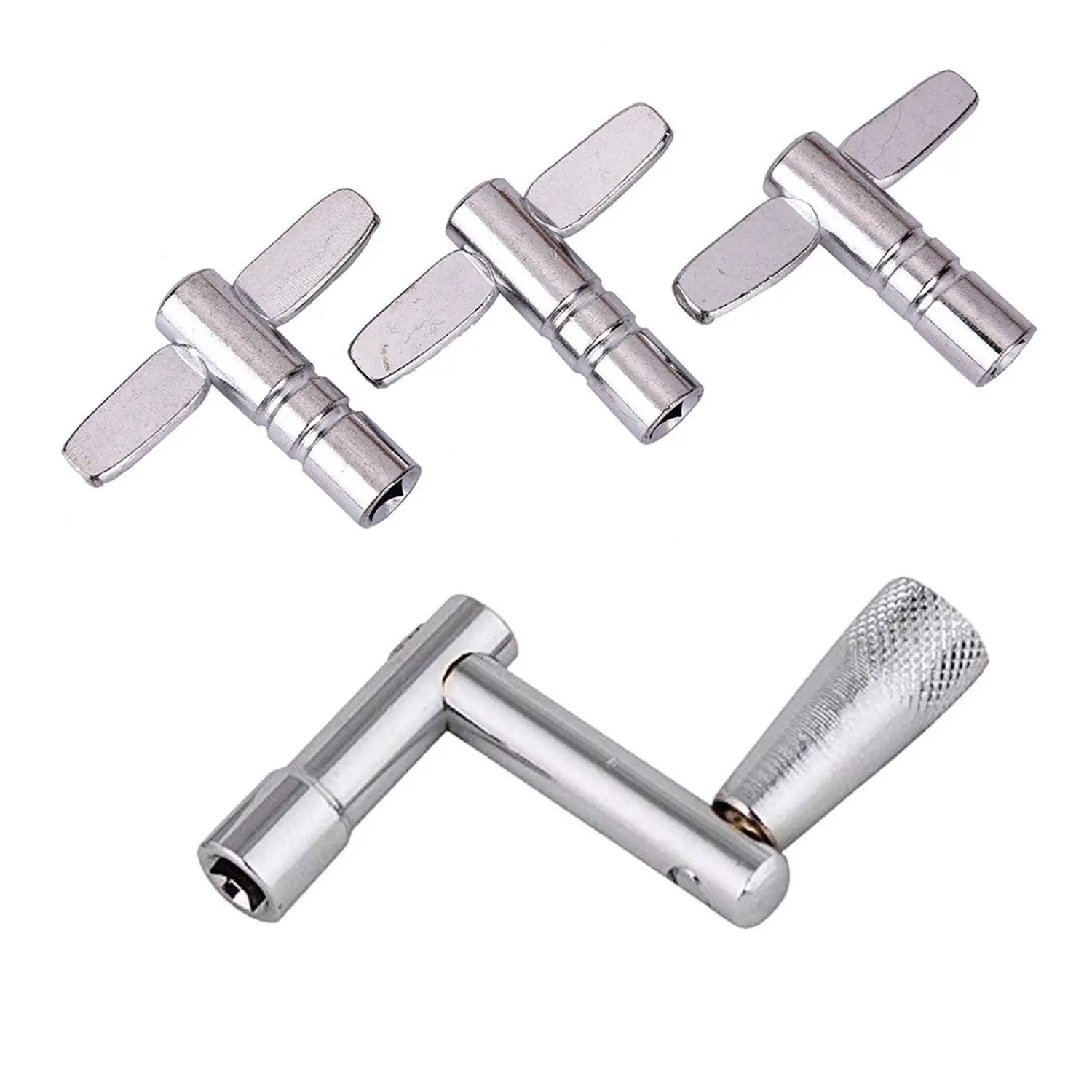 

Drum Keys 4 Pack Drum Tuning Key with Continuous Motion Speed Key Percussion Instruments Parts for Drummers
