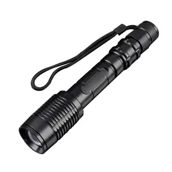 

Waterproof LED Flashlight Strong Light Zoomable 5 Modes Hiking Outdoor Supply