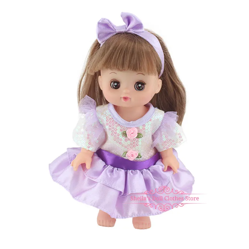 Модный милый полосатый комбинезон для 25 см Mellchan Baby Doll аксессуары для одежды - Цвет: a8