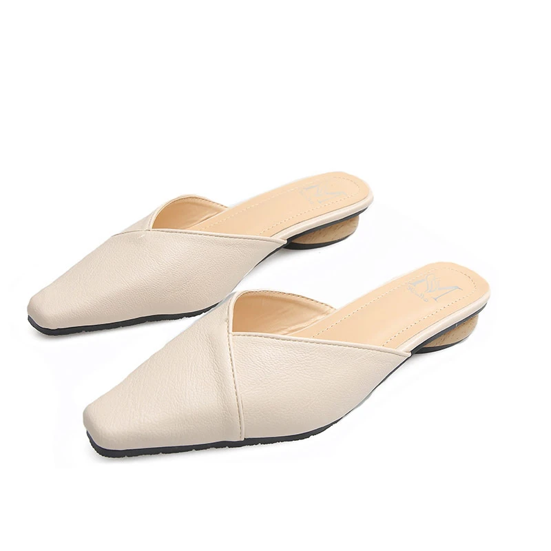 

Women's shose Flip flop Summer Pointed Fashion Temperament Microfiber Imitation Leather Soft Comfortable outdoor Plus size34~43