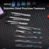 DSPIAE AT-TZ01~08 Stainless Steel Precision Tweezers Mecha Military Model Making Hobby Tool 1