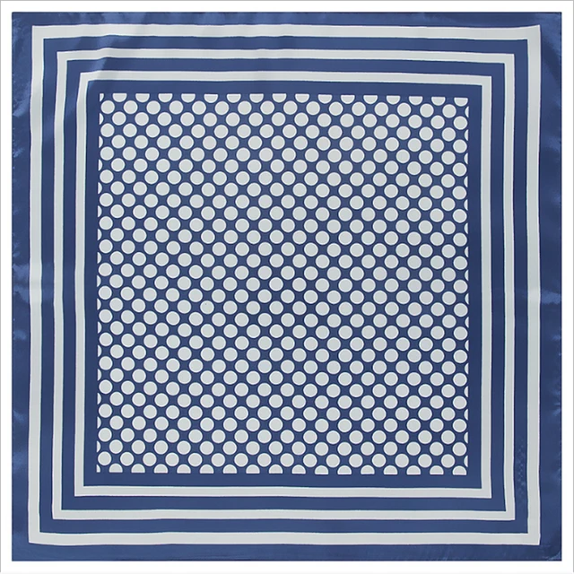 2021 summer square 33 color silk scarf fashion print ladies luxury hair band turban handkerchief head female beach shawl ML15 14