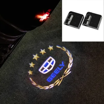 

LED Car Welcome Door Light For Geely Emgrand Atlas Boyue GL GS NL3 X70 EC7 EC715 EC718X EC7-RV EV S1 X6 GE GX7 GX9 Accessories