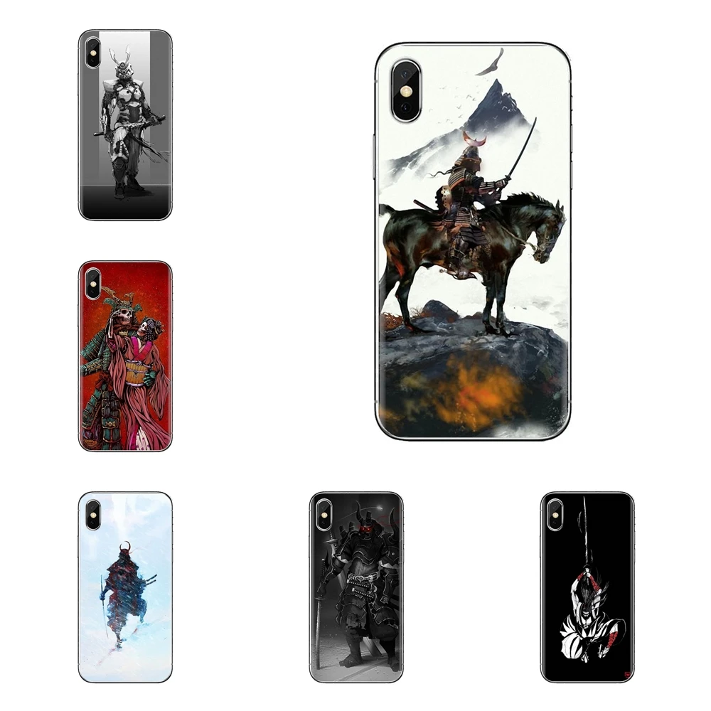 Sakura Луна Самурай японский аниме для iPhone XS Max XR X 4 4S 5 5S 5C SE 6 6S 7 8 плюс samsung Galaxy J1 J3 J5 J7 A3