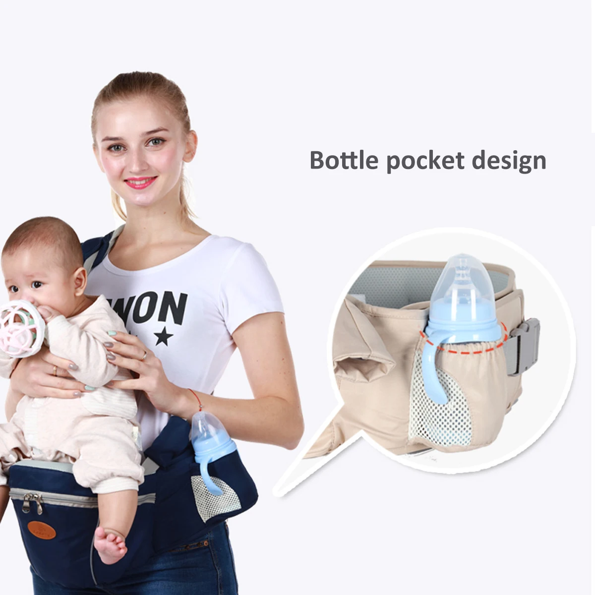 Baby Carrier Waist Stool Waist Belt Backpack Storage Single Stool Multifunctional Simple Bench Baby Hip Seat