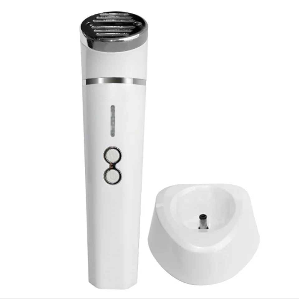Белый LINLIN Red light warm and light fade the spots improve the complexion and skin rejuvenation instrument warm magnet massager - Цвет: Белый