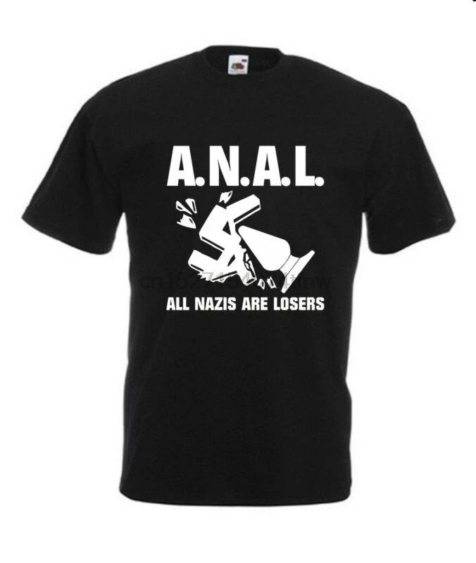 Футболка Groe S-4XL A.N.A.L. FCK NZS Gegen Nazis антифашист | Мужская одежда