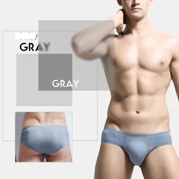 

Mens Sexy Seamless Underwear Shorts Underpants Breathable Perspective Briefs