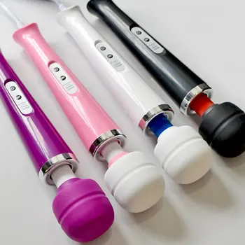 

10 Speed Magic Wand Full Body Massager Powerful Vibrating Massage, EU/US/UK Plug, USB Recharging Foot Head Massage Stick