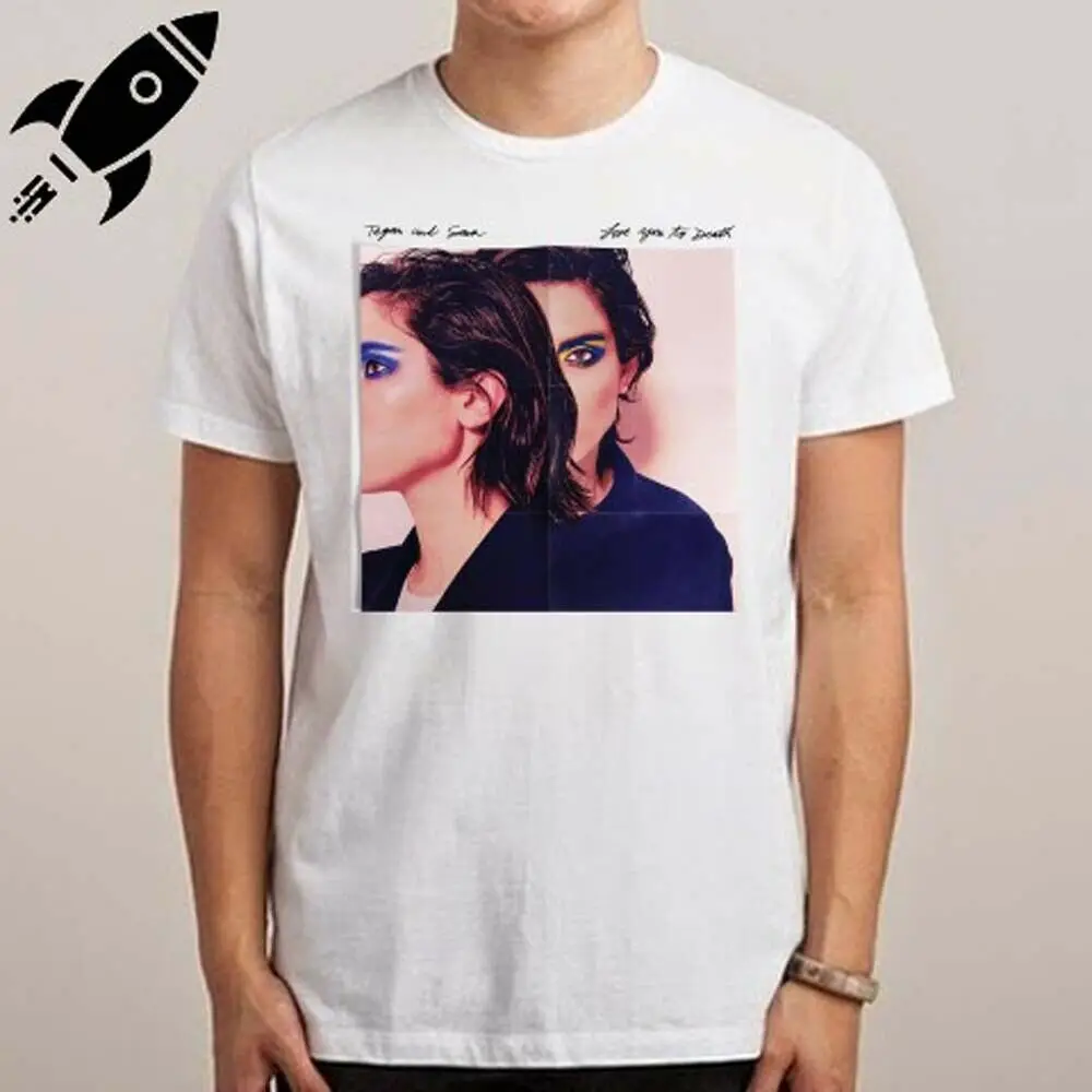 TEGAN AND SARA LOVE YOU TO DEATH мужская белая футболка Размер S M L XL 2XL 3XL| |