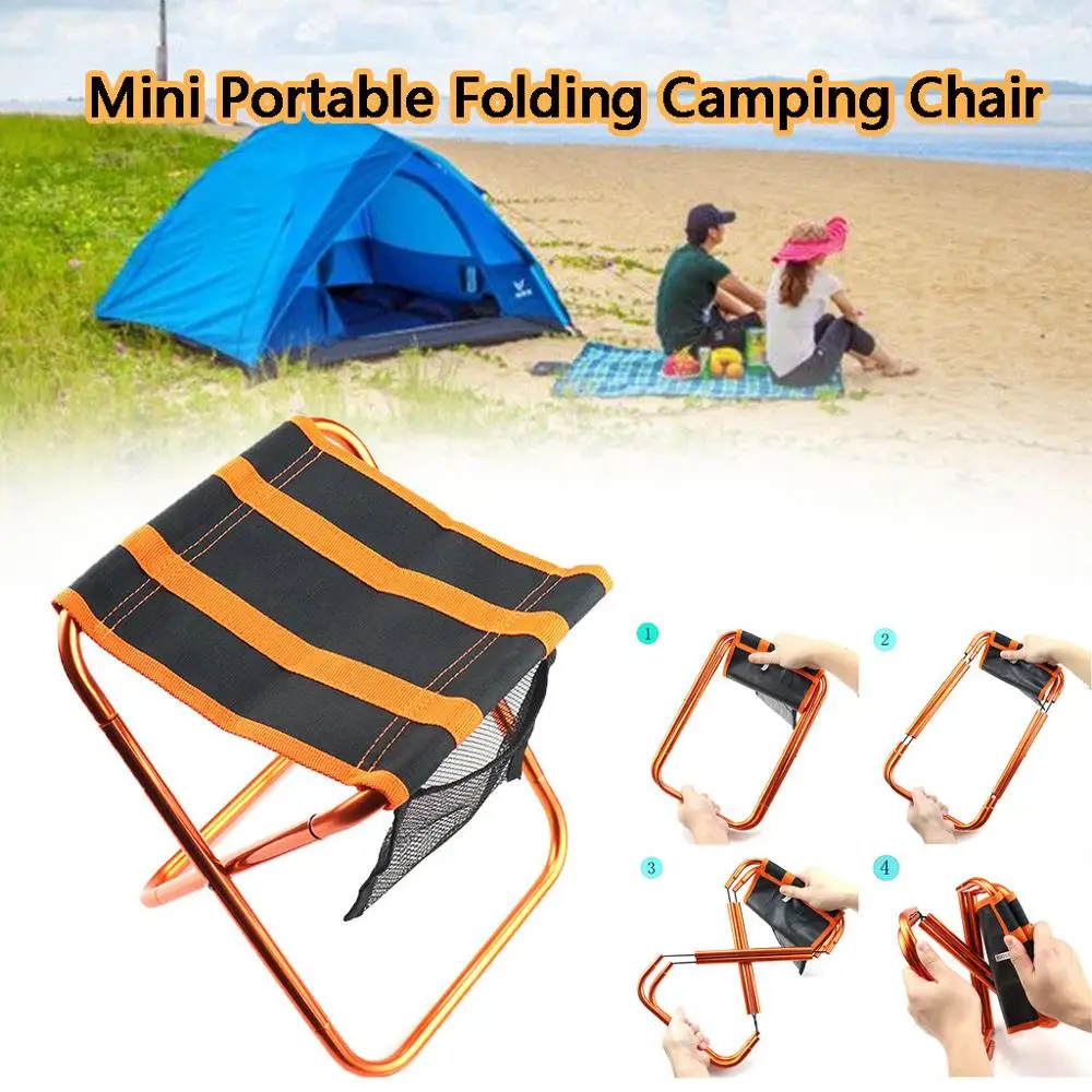 

Outdoor Fishing Folding Chairs Mini Portable Folding Camping Chair Folding Camping Stool Lightweight Hiking Gardening and Beach