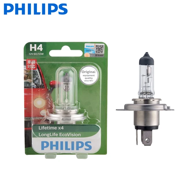 Ampoules PHILIPS H4 12V 60/55W P43t RacingVision GT200