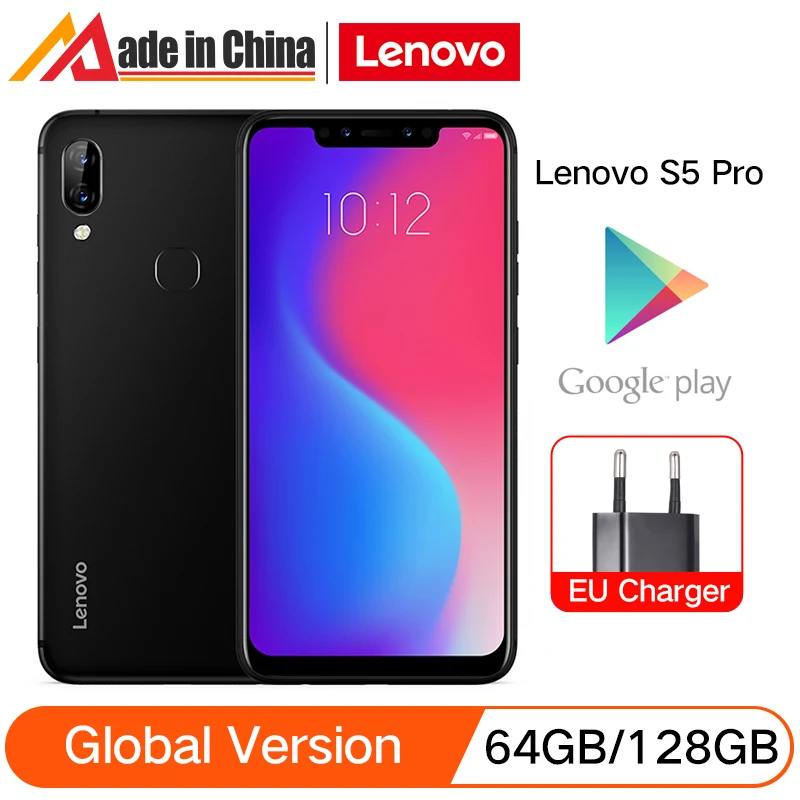 Global Version Lenovo S5 Pro 6GB 64GB Snapdragon 636 Octa Core 6.2 inch Smartphone 20MP Quad Cameras 4G LTE Phones | Мобильные