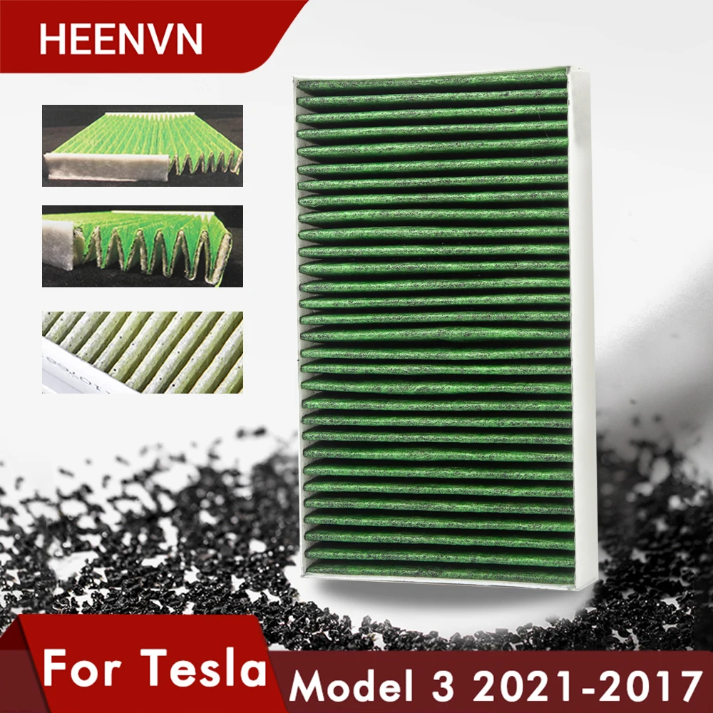 Heenvn2021ReplacementActivatedCabinAirFilterForTeslaModel3X