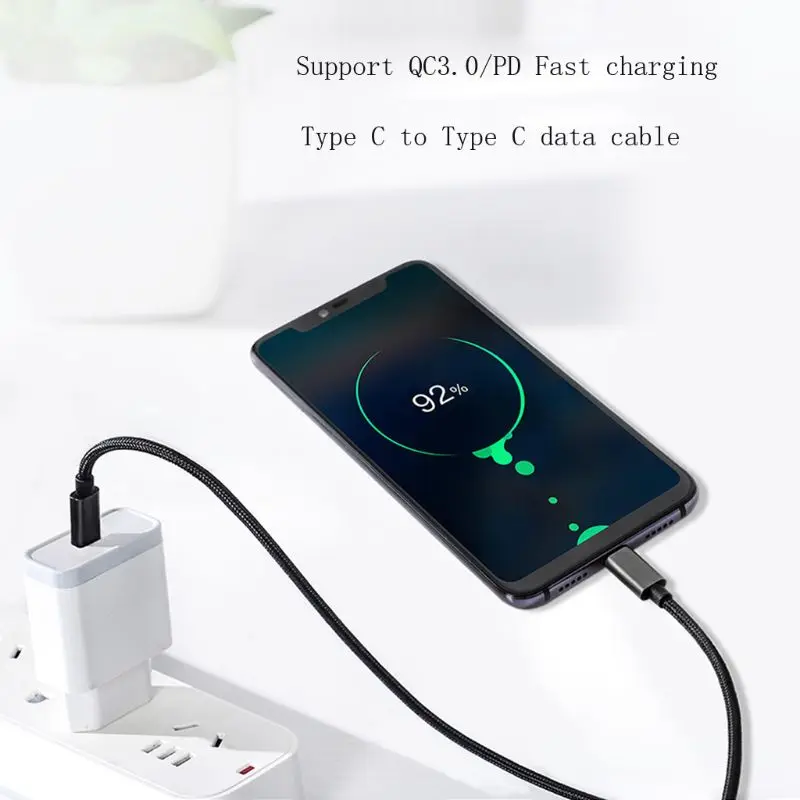 1 шт. 1 м type C к type C PD кабель передачи данных для быстрой зарядки для ноутбука мобильного телефона планшета для HDMI кабеля