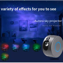 Projecteur Led produisant l'image d'un ciel étoilé, luminaire décoratif d'intérieur, idéal pour une chambre à coucher ou comme cadeau pour un enfant, 6 couleurs