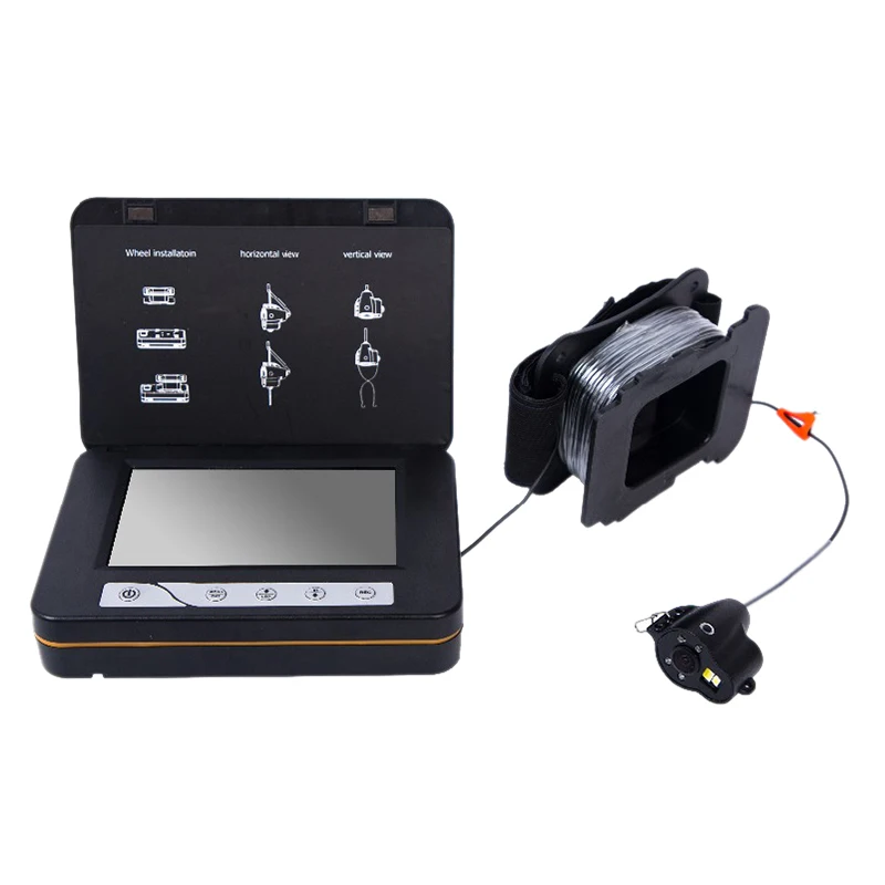 

Fish Finder Underwater Fishing Camera 5Inch Video Monitor with Infrared White Light Integrated System with Depth Display