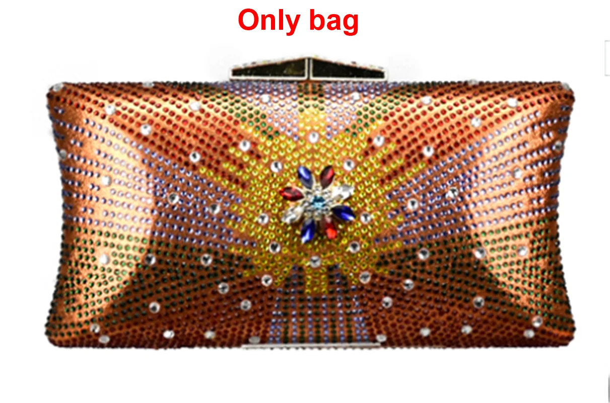 Orange bag only Последний черный Цвет в комплекте комплект из обуви и сумки в каблуки итальянская обувь и сумочка в комплекте; комплект из туфель и сумочки в стразы; Свадебная обувь - Цвет: Orange bag only