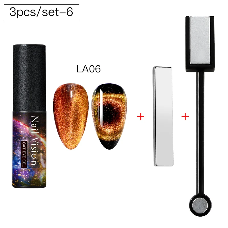 HHZH08041 Nail Vision 9D Galaxy Cat Eye Nail Gel Chameleon Magnetic Soak Off UV Nail Varnish 5D/7D 5ml Semi Permanent Manicure Gel Lacquer - Цвет: HHZH08041