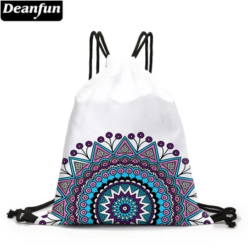 

Deanfun Drawstring Bag Printing Colorful Mandala Portable Backpack Women Elegant Outdoor Bag 60341