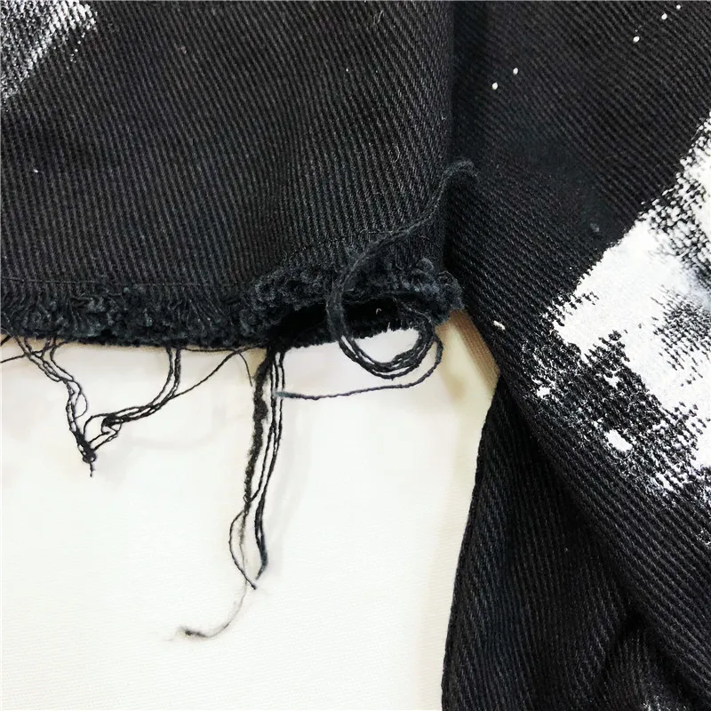 Chaquetas Mujer Свободная джинсовая куртка для женщин граффити Пальто черное винтажное пальто BF куртка-бомбер джинсовое пальто для женщин оверсайз