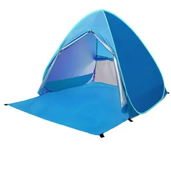 

3-4 People Wild Sleeping Tent Sunscreen Uv50 Outdoor Beach Camping Tent Folding Automatic Speed Open Tent