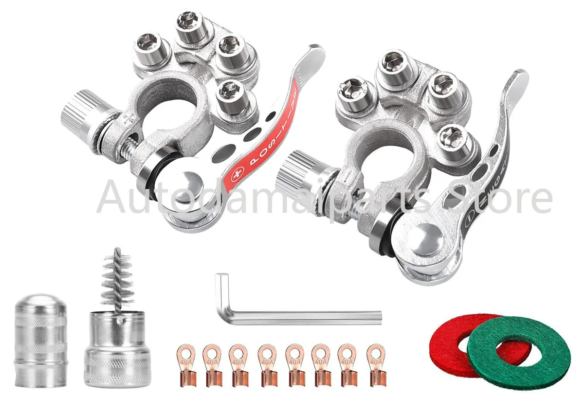 Car Quick Release Battery Clip Porous Wiring Clip Pure Copper Tinned