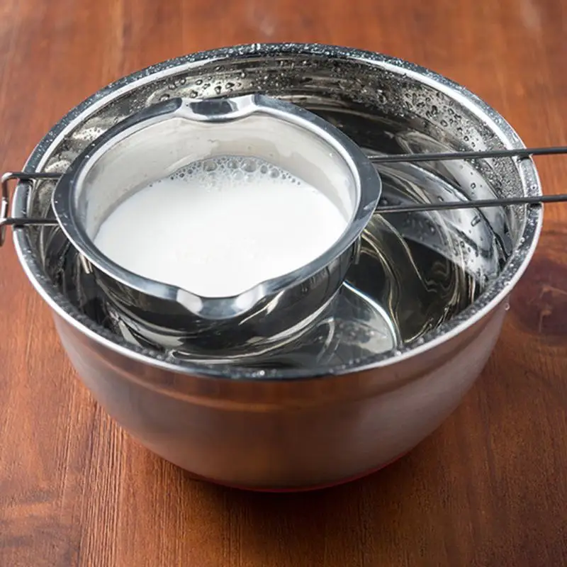 

Stainless Steel Melting Pot Portable Chocolate Butter Heating Bowl Multifunction Environmental Protection Kitchen Cook Supply