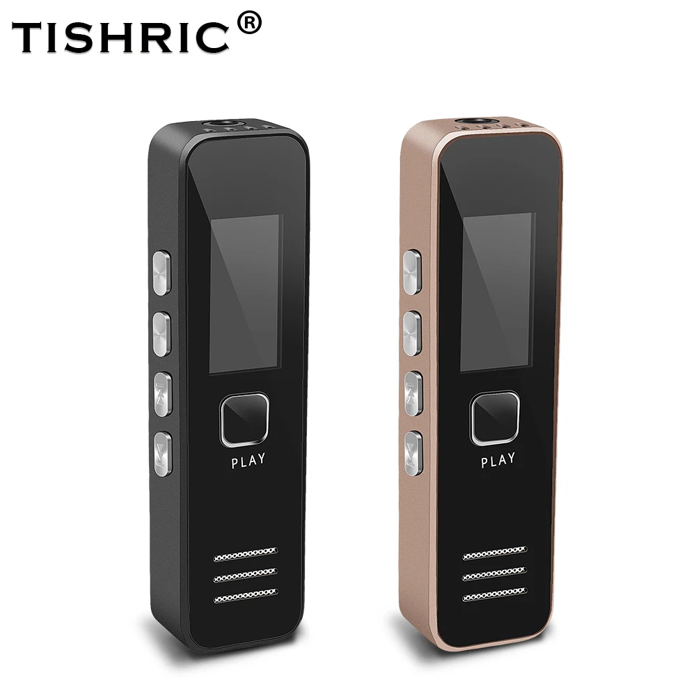 Цифровой диктофон TISHRIC 16 ГБ с Usb портом профессиональный 20 часов 10 м MP3 WMA U флеш