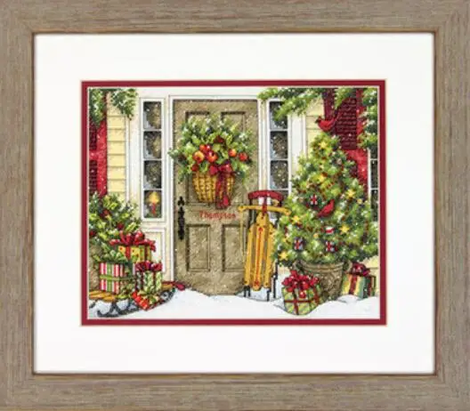 

08961 Homefun Cross Stitch Kits Package Greeting Needlework Counted Kits New Style Joy Sunday Kits Embroidery Cross-stitch Set