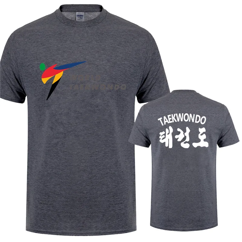 WTF World Taekwondo Federation T Shirt Tee Summer Short Sleeve Cotton O-Neck Man Tshirts Tops LH-241 5