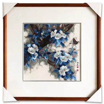 

Suzhou Embroidery Handmade Finished Embroidery Decoration Paintings Not Include Frame,Cassia twig 35*35cm