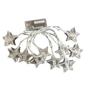 

1.5m 10 LEDs Colorful Garland Card Photos Clip Star Shape String Light for Christmas Wedding Festival Party Home Decor Drop Ship