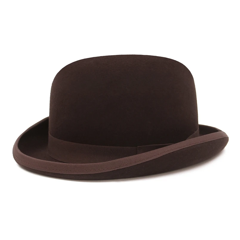 Colors 100% Wool Felt Derby Bowler Hat 