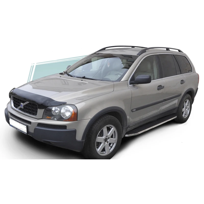 Пороги подножки из нержавеющей стали с креплениями для Volvo XC90