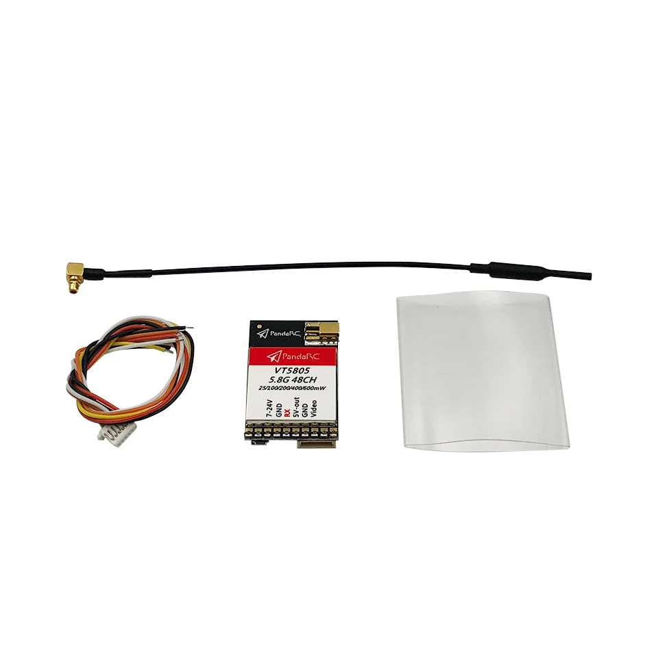 PandaRC 5.8G Transmitter VT5801 V2/VT5805 600mW VTX 48CH Video FPV OSD Adjustable w/ Heat Sink MMCX SMA for RC Drone | Игрушки и хобби