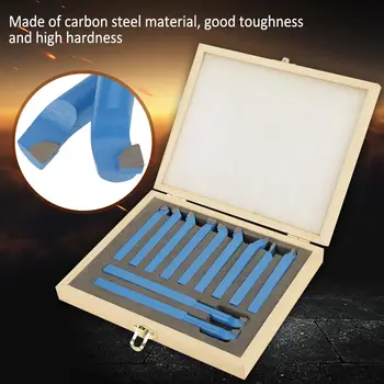 

11Pcs 12 x 12mm Lathe Tools Carbide Tipped Welding Milling Cutting Turning Tool Set Domestic Delivery