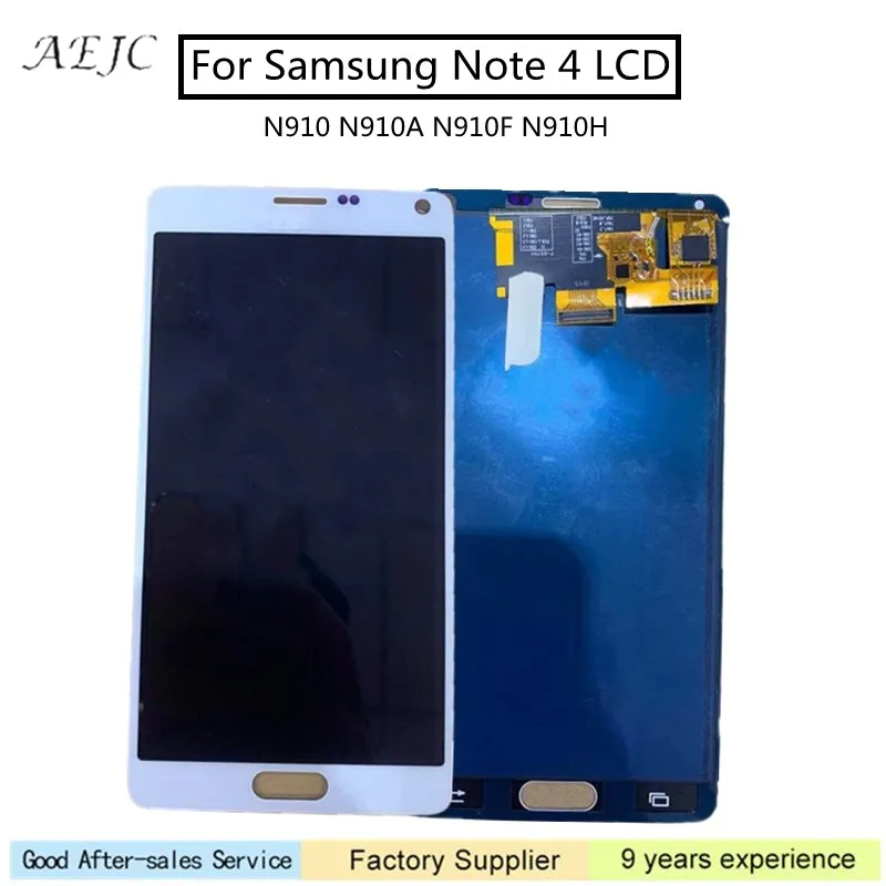 Для samsung Note 4 N910 N910A N910F N910H дисплей кодирующий преобразователь сенсорного экрана в сборе Замена для samsung Note4 lcd