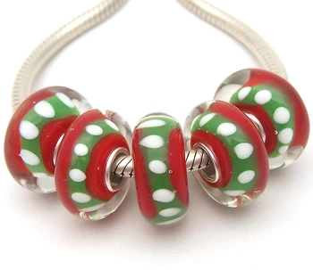 

JGWGT 1179 5X 100% Authenticity S925 Sterling Silver Beads Murano Glass beads Fit European Charms Bracelet diy jewelry Lampwork