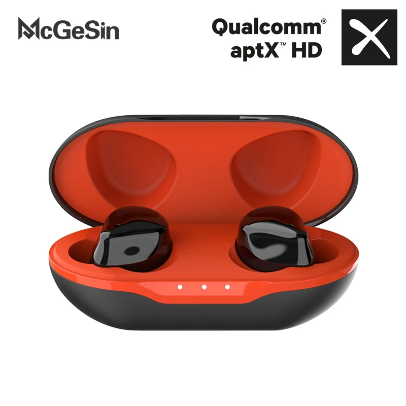 McGeSin новые TWS наушники Aptx HD Вызов Bluetooth 5 0 беспроводные музыкальные гарнитуры QCC3020