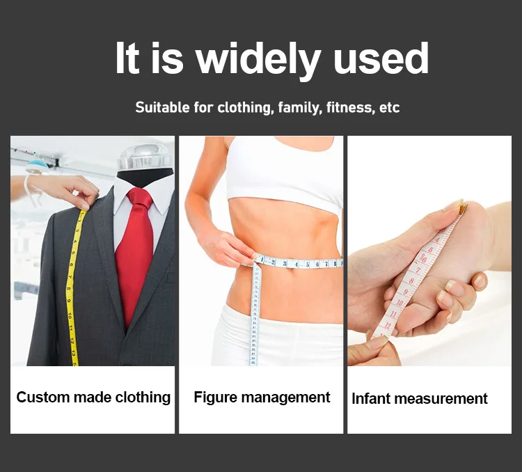 Description Picture 3 of item150cm 60 "Portable Retractable Ruler Tape Measures Height Children Ruler Centimeter Inch Roll Color Tape