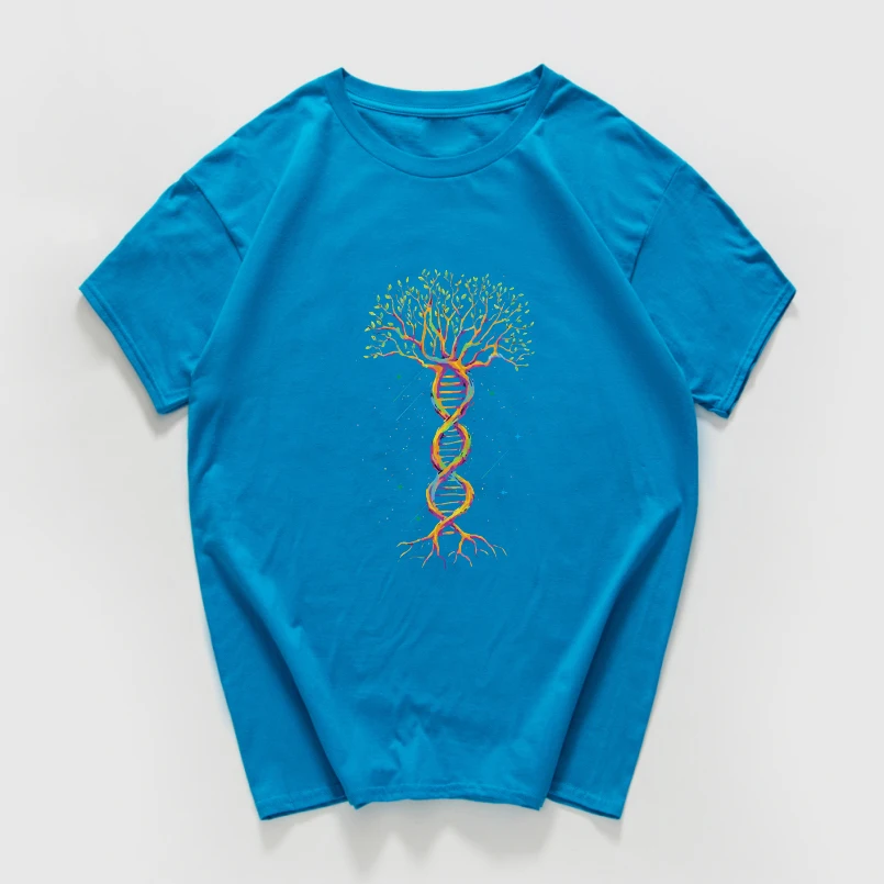 Geek Gene tree, новинка, саркастическая забавная футболка для мужчин, научная химия, биология, география, уличная футболка классная футболка, homme - Цвет: F413MT diamond blue