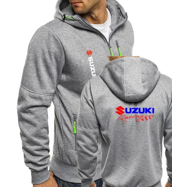 Для Suzuki Gsx R принт для мужчин s мужской свитер куртка Бомбер мотоциклетные толстовки для мужчин осень зима спортивный костюм толстые теплые пальто на молнии - Цвет: 10