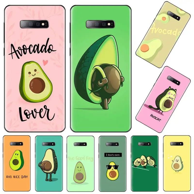 

Cute Avocado Funny Phone Case For Samsung galaxy S 7 8 9 10 20 edge A 6 10 20 30 50 51 70 note 10 plus